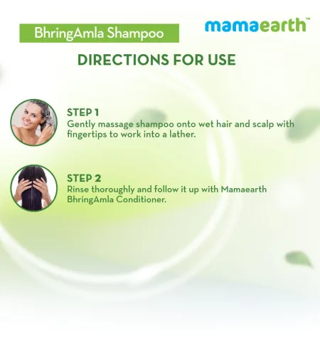 Mamaearth BhringAmla Shampoo with Bhringraj & Amla for Intense Hair Treatment