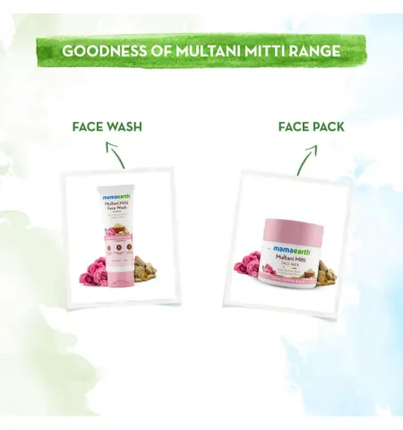 Mamaearth Multani Mitti Face Wash With Multani Mitti & Bulgarian Rose