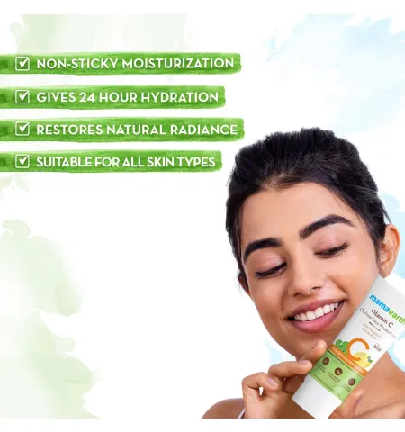 Mamaearth Vitamin C Oil-Free Moisturizer For Face With Vitamin C & Gotu Kola For Skin Illumination