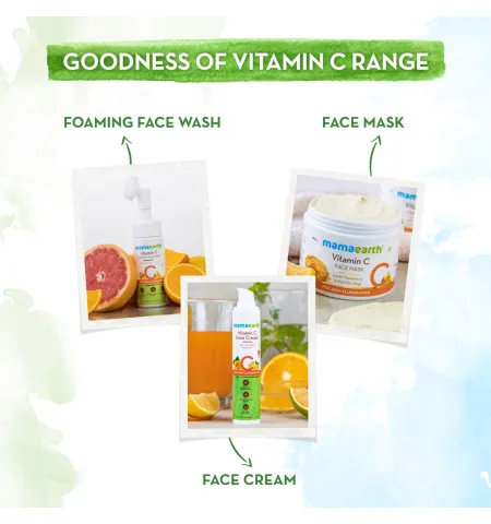 Mamaearth Vitamin C Oil-Free Moisturizer For Face With Vitamin C & Gotu Kola For Skin Illumination