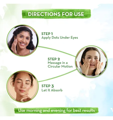 Mamaearth Bye Bye Dark Circle Eye Cream With Cucumber & Peptide For Dark Circles |Nourishes Undereye