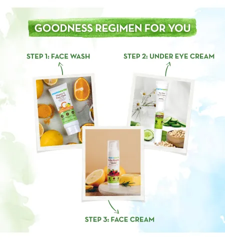 Mamaearth Bye Bye Dark Circle Eye Cream With Cucumber & Peptide For Dark Circles |Nourishes Undereye
