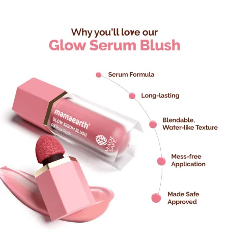 Mamaearth Glow Serum Blush - Rosy Flush