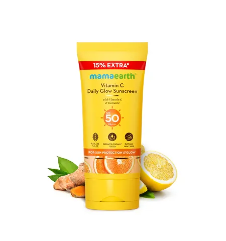 Mamaearth Vitamin C Daily Glow Sunscreen SPF 50 PA++++