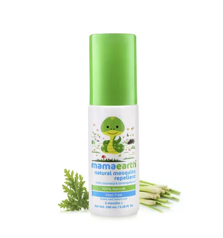 Mamaearth Natural Mosquito Repellent With Citronella & Lemongrass Oil