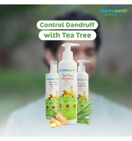 Mamaearth Tea Tree Anti Dandruff Shampoo With Ginger Oil