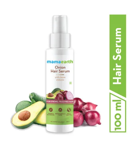 Mamaearth Onion Hair Serum with Onion & Biotin for Strong Frizz -Free Hair