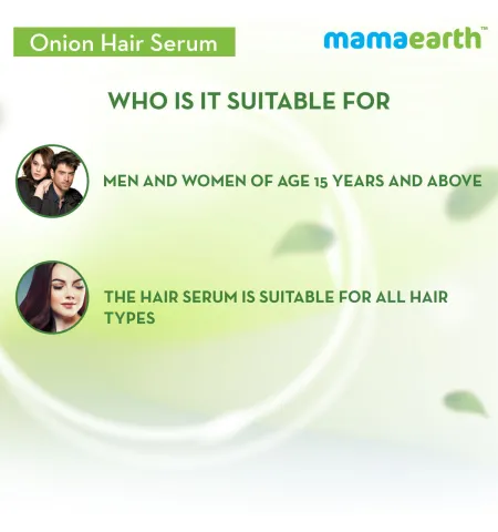 Mamaearth Onion Hair Serum with Onion & Biotin for Strong Frizz -Free Hair