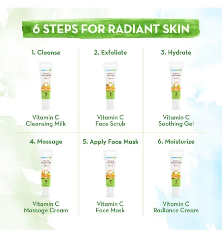 Mamaearth Vitamin C Facial Kit With Vitamin C & Turmeric For Skin Illumination