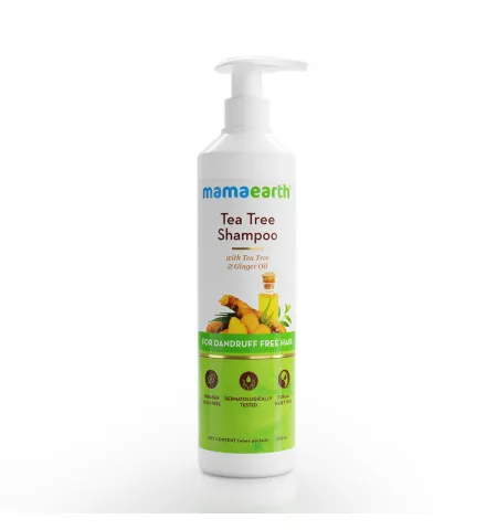 Mamaearth Tea Tree Anti Dandruff Shampoo With Ginger Oil