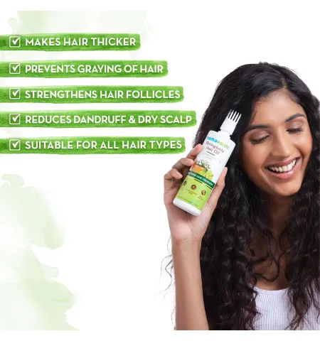 Mamaearth BhringAmla Hair Oil with Bhringraj & Amla for Intense Hair Treatment