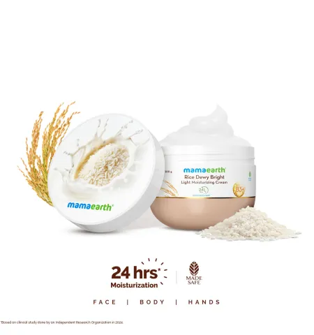 Mamaearth Rice Dewy Bright Light Moisturizing Cream
