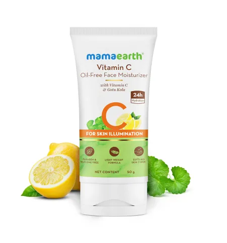 Mamaearth Vitamin C Oil-Free Moisturizer For Face with Vitamin C and Gotu Kola