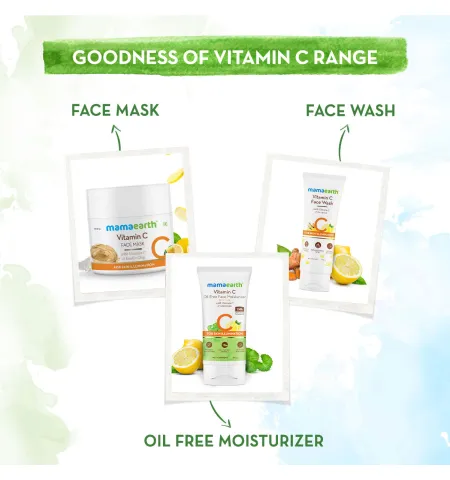 Mamaearth Vitamin C Oil-Free Moisturizer For Face with Vitamin C and Gotu Kola