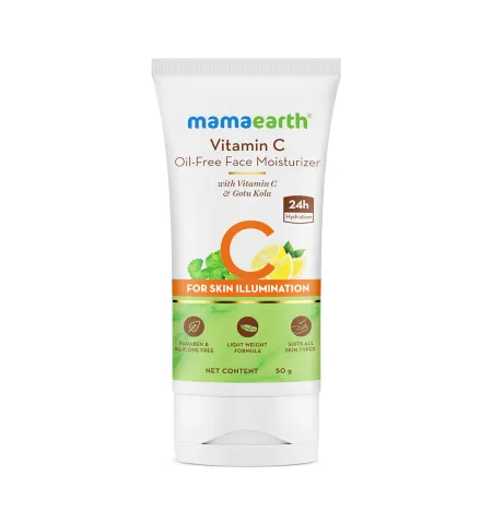 Mamaearth Vitamin C Oil-Free Moisturizer For Face with Vitamin C and Gotu Kola