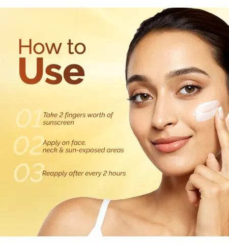Mamaearth Vitamin C Daily Glow Sunscreen SPF 50 PA+++ for Tan Protection - In-Vivo tested