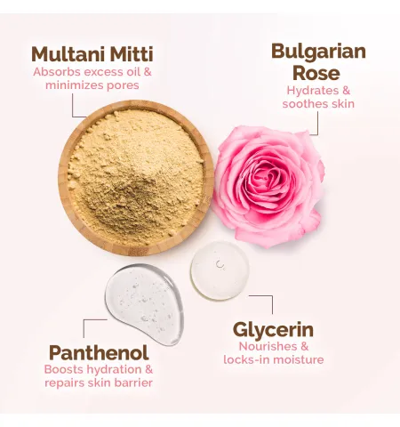 Mamaearth Multani Mitti Oil Balance Face Pack Controls Oil, Minimizes Pores & Gives Radiant Skin