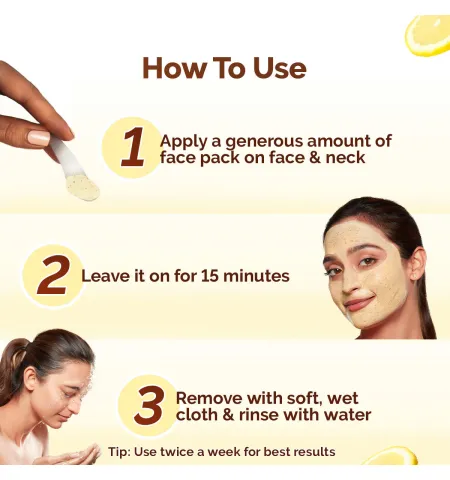 Mamaearth Vitamin C Daily Glow Face Pack for Refreshing, Rejuvenating & Brightening Skin