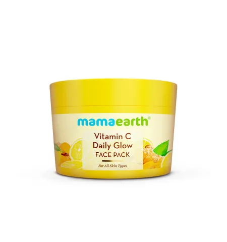 Mamaearth Vitamin C Daily Glow Face Pack for Refreshing, Rejuvenating & Brightening Skin