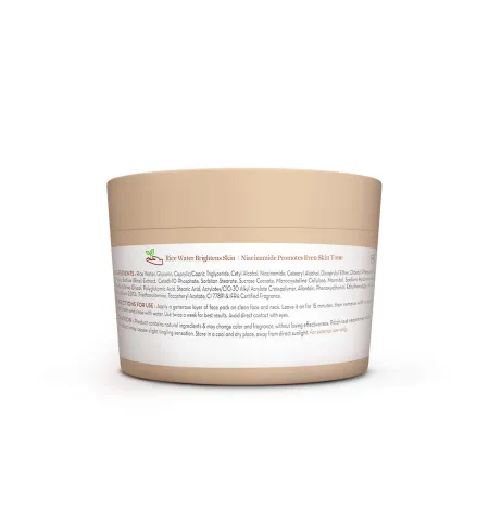 Mamaearth Rice Dewy Bright Face Pack Glass Skin Glow with Rice Water & Niacinamide