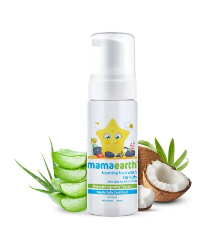 Mamaearth Foaming Face Wash For Kids With Aloe Vera & Coconut For Gentle Cleansing