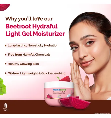 Mamaearth Beetroot Hydraful Light Gel Moisturizer