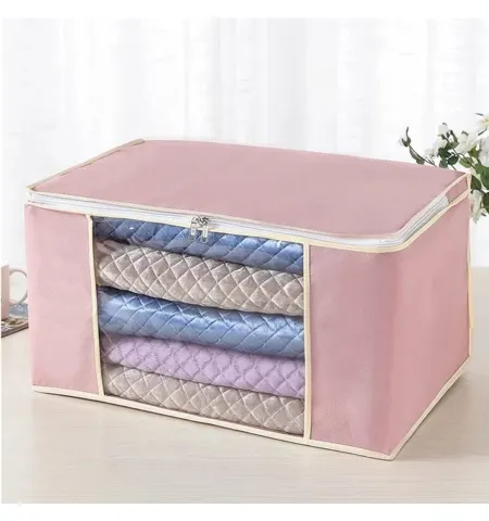 1 Pc Multicolor Thick Quilt Storage Bags Moisture Proof Clothes Organizer Box Zipper Sweater Bedding Container Bag