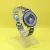 Black/Silver Stone Engraved Fashaionable Watch For Women
