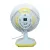 White/Yellow Portable Table Fan USB Power, 6"