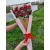 Premium Golden paper wrapped Roses Bouquet 15 Stems