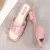 2022 New Womens Low Heel Comfortable Slippers Casual Sandal Fashion Ladies Anti-Slip Rhinestone Outdoor Slippers