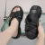 2023 Newcomer Korean Summer Fashion Women Slipper Sandal Cross Design Thick Sole