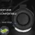 Soft head with 50 mm headphones speaker 3.5 mm and USB 2 meters wired game headphones