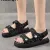 2022 Trends Women Sandals Summer New Flat British Wind Velcro Embroidery Thick-soled Casual Roman Designer