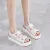 White Double Strap Velcro Flat Sandal For Women - Fashion | Women's Footwear | Sandals For Women | Shoes For Women |