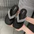 Fashionable Herringbone Slippers For Women 2023 New Thick Summer Wear Diamond - Fashion | Women's Footwear |