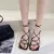 Summer White Black Women Sandals Fashion Cross Tied High Heels Shoes Party Lace Up Pumps Heels - Fashion |