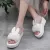 2023 Summer Hairy Cute Rabbit Fur Slippers Women Thick Soled Outdoor Flat Platform Sandals - Fashion |