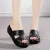 Hollow Out Wedges Platform Sandals Genuine Leather Slip on Peep Toe For Women's - Fashion | Women's Footwear |