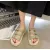 Summer Slippers Women's Sandals 2021 Stitching Surface Buckle Thick Bottom Beach Slides