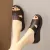 2023 Luxurious Women Summer Slippers Casual Shoes Genuine Leather Wedge Platform Fashion Summer Shoes