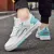 Luxurious Womens Retro Sports Shoes Women's New Thick Casual Lace-Up Shoes Running Mesh Footwear Light Ladies Round Head Sneakers