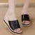 Fashion Flip Flops 7Cm Leather Shoe Slippers Platform Summer Shoes Open Toe Wedges Sandals For Women | Fashion | Sandals For Women