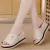 Fashion Flip Flops 7cm Women Shoes Slippers Platform Summer Shoes Open Toe Wedges Sandals - Fashion |