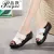 Hollow Out Wedges Platform Sandals Genuine Leather Slip on Peep Toe For Women's - Fashion | Women's Footwear |