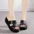 Hollow Out Wedges Platform Sandals Genuine Leather Slip on Peep Toe For Women's - Fashion | Women's Footwear |