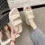 Newly Women Flat Sandals PU Footbed Casual Wedges Slip On Slides Slippers Shoes Thick Soft Sole - Fashion |