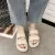 Newly Women Flat Sandals PU Footbed Casual Wedges Slip On Slides Slippers Shoes Thick Soft Sole - Fashion |