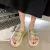 Summer Slippers Women's Sandals 2021 Stitching Surface Buckle Thick Bottom Beach Slides