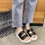 Newly Women Flat Sandals PU Footbed Casual Wedges Slip On Slides Slippers Shoes Thick Soft Sole - Fashion |